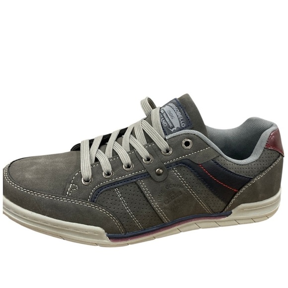 Arrigo Bello NEW Casual Comfortable Walking Gray Navy Sneakers, Men’s Size 10.5 main image 5